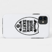 Minder werk meer Schaats - Skateboard Case-Mate iPhone Case (Achterkant (horizontaal))