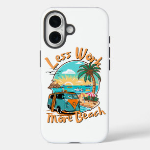 Minder Werk Meer Strand iPhone 16 Hoesje