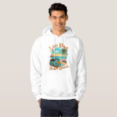 Minder Werk Meer Strand voor Zomer Vakantie Hoodie (Voorkant volledig)