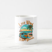 Minder Werk Meer Strand voor Zomer Vakantie Koffiemok (Center)