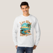 Minder Werk Meer Strand voor Zomer Vakantie T-shirt (Voorkant volledig)