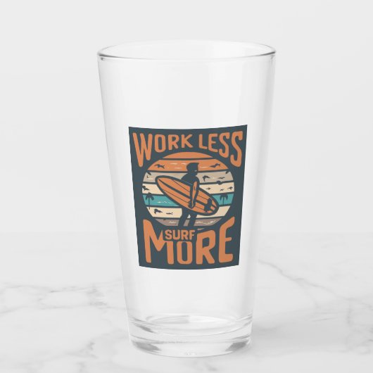 Minder Werken Meer Surfen Glas (Voorkant)