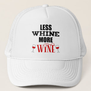Minder Whine Meer Wijn Funny Wine Lover Trucker Pet