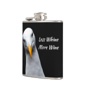 Minder wijn meer wijn. *Funny Gift* Heupfles (Links)