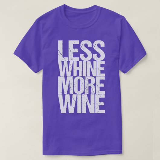 Minder wijn meer wijn t-shirt (Design voorkant)