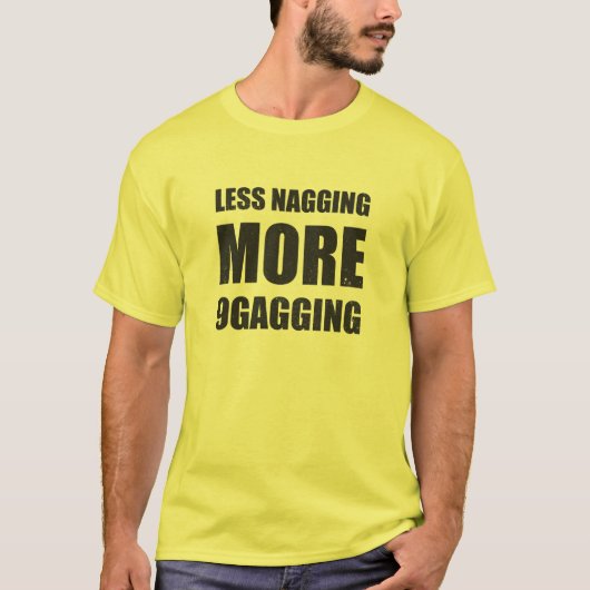 Minder zeuren, meer 9gagging t-shirt en vrienden (Voorkant)