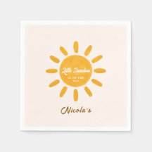 Minder zonneschijn Zonne baby shower servetten