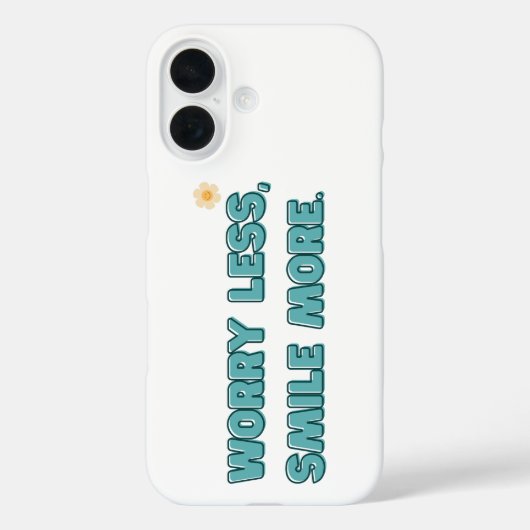 Minder zorgen, glimlach nog meer Case-Mate iPhone case (Achterkant)