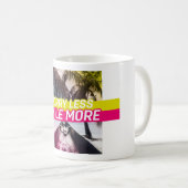 Minder zorgen, glimlach nog meer koffiemok (Voorkant rechts)