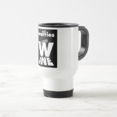 Minder zorgen meer wijn reisbeker (Voorkant rechts)