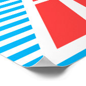 Minder zorgen, meer wijn, typografische kunst poster (Hoek)