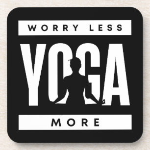 Minder Zorgen Meer Yoga Bier Onderzetter