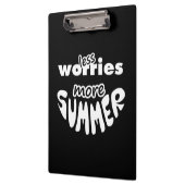Minder zorgen meer zomer klembord (Links)