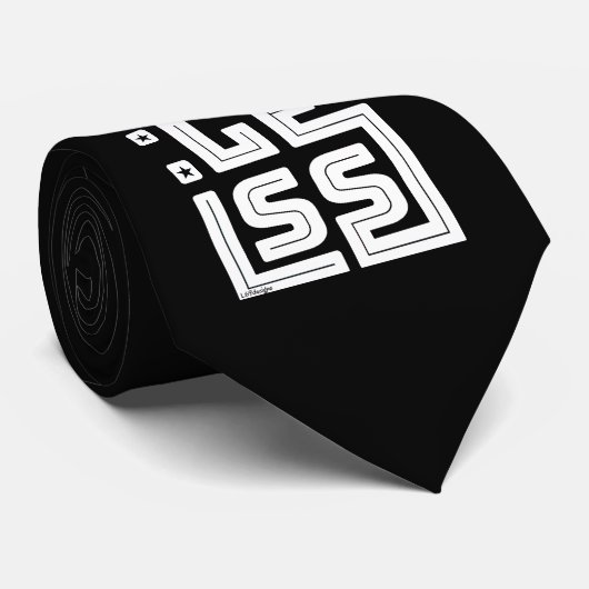 MINDER ZORGEN motivatie en inspirerend Stropdas (Opgerold)