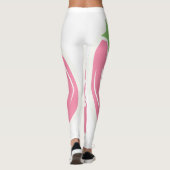 Minder zorgen over minimalistisch Logo-ontwerp Leggings (Achterkant)