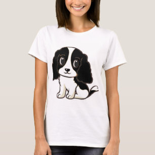 Minder zwarte witte cartoon t-shirt