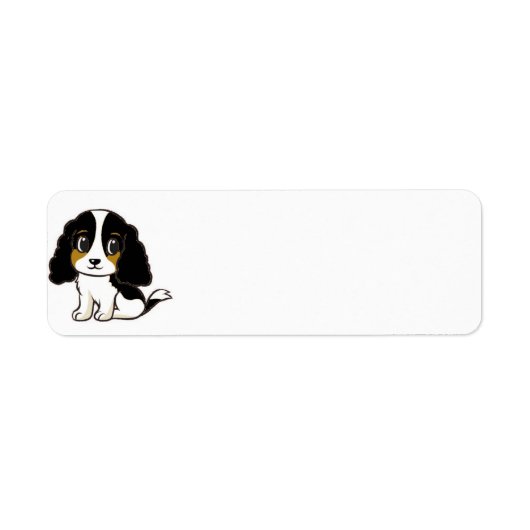 Minder zwarte witte kleurige cartoon etiket (Voorkant)