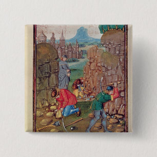 Minderjarigen op het werk, van "Des Proprietez des Vierkante Button 5,1 Cm