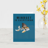 Mindest Is Everything - Motivational Quote Insrati Kaart (Gele Bloem)
