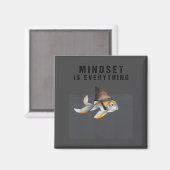 Mindest Is Everything - Motivational Quote Insrati Magneet (Voorkant / Achterkant)