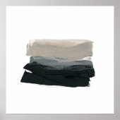 Mindful 1 - Neutraal Abstract minimalistisch schil Poster (Voorkant)