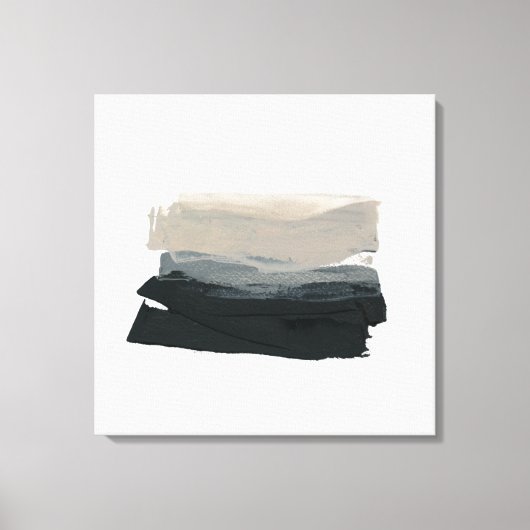 Mindful 1 - Neutraal minimalistisch schilderij Canvas Afdruk (Voorkant)