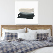 Mindful 1 - Neutraal minimalistisch schilderij Canvas Afdruk (Insitu (Slaapkamer))