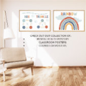 Mindful Ademende Doos & Driehoek Ademhaling Poster