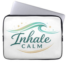 Mindful Ademhalingsrelaxatieontwerp Laptop Sleeve