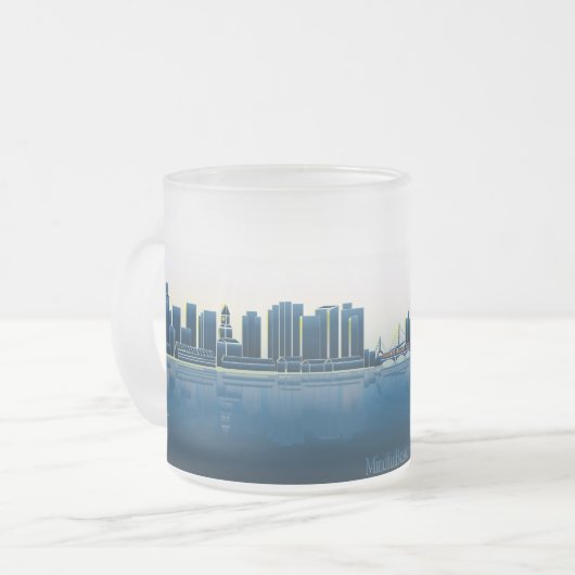 Mindful Boston Skyline Mok (Voorkant links)