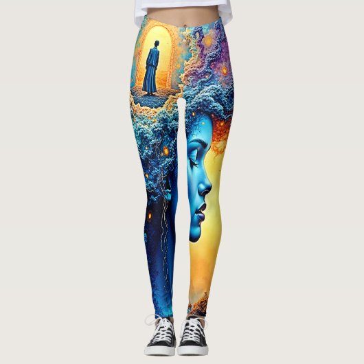Mindful Cosmic Journey Leggings (Voorkant)