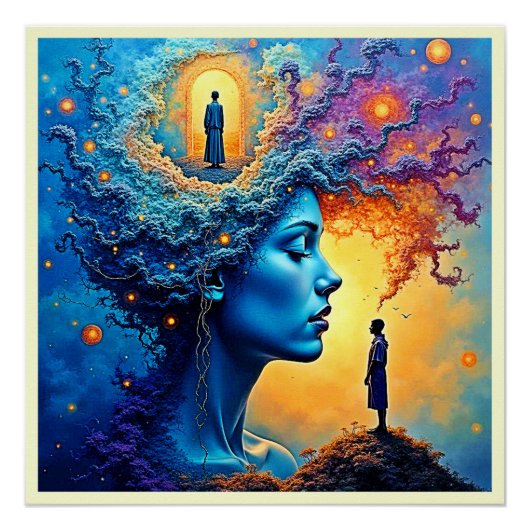 Mindful Cosmic Journey Perfect Poster (Voorkant)
