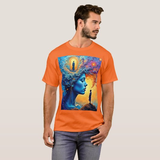 Mindful Cosmic Journey T-shirt (Voorkant volledig)