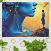 Mindful Cosmic Journey Theedoek (Gevouwen)