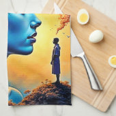 Mindful Cosmic Journey Theedoek (Quarter Fold)