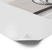 Mindful Espresso Zen Meditatie One Shot Boeddha Perfect Poster (Hoek)