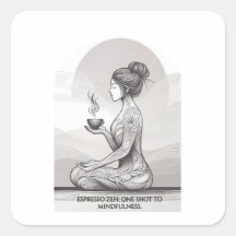 Mindful Espresso Zen Meditatie One Shot Boeddha
