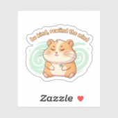 Mindful Hamster Sticker – Wees Aardig, Spoel de Ge (Vel)