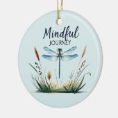 Mindful Journey - Dragonfly Natuur Keramisch Ornament (Links)