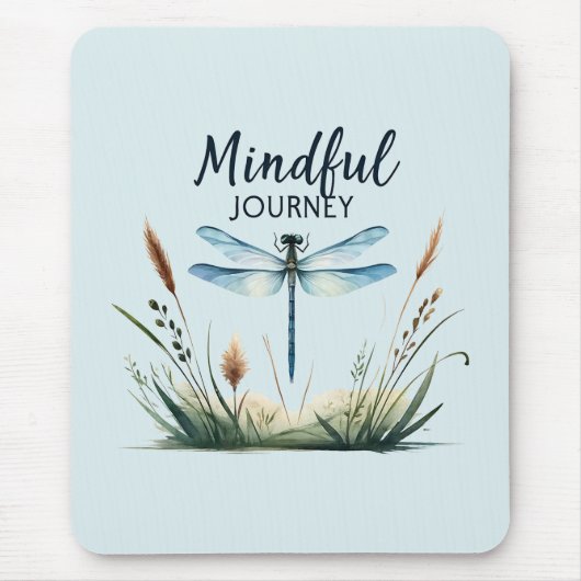 Mindful Journey - Dragonfly Natuur Muismat (Voorkant)
