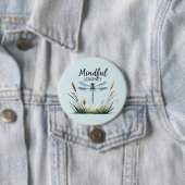 Mindful Journey - Dragonfly Natuur Ronde Button 7,6 Cm (In situ)