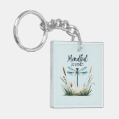 Mindful Journey - Dragonfly Natuur Sleutelhanger (Voorkant Links)