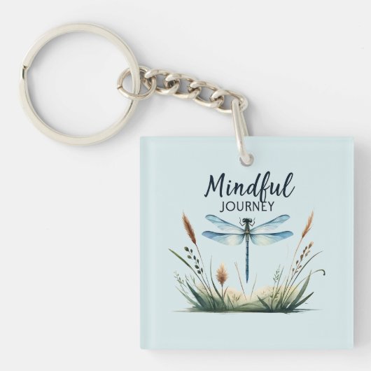 Mindful Journey - Dragonfly Natuur Sleutelhanger (Voorkant)