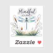 Mindful Journey - Dragonfly Natuur Sticker (Vel)