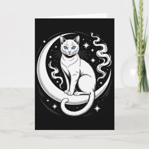 Mindful Kat Lotus Bloem Yoga Spiritualiteit T-shir Kaart