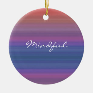 Mindful - Kies uw eigen WORD voor het jaar! Keramisch Ornament