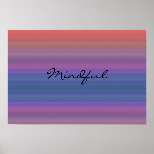 Mindful - Kies uw eigen WORD voor het jaar! Poster (Voorkant)