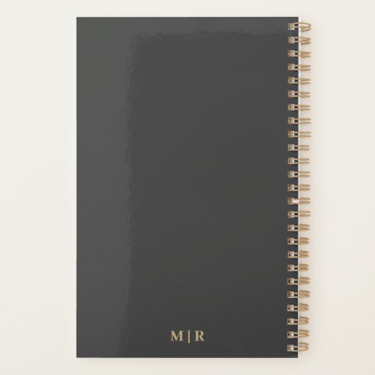 Mindful Life Custom Initials |  2026 Minimalist Planner (Achterkant)