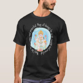 Mindful Lotus Ganesh Spirituele Divine Yoga Medita T-shirt (Voorkant)