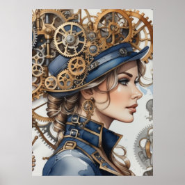 Mindful Mechanica: De Vrouwelijke Tandwielen Poste Poster